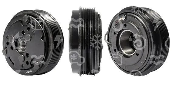 spojka pro kompresor SANDEN 508/510/5H14, poly V6, 12V, 119 mm